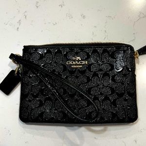 Black Coach wristlet